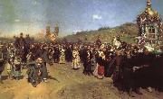 Ilya Repin Religious Procession in the Province of Kursk Sweden oil painting reproduction